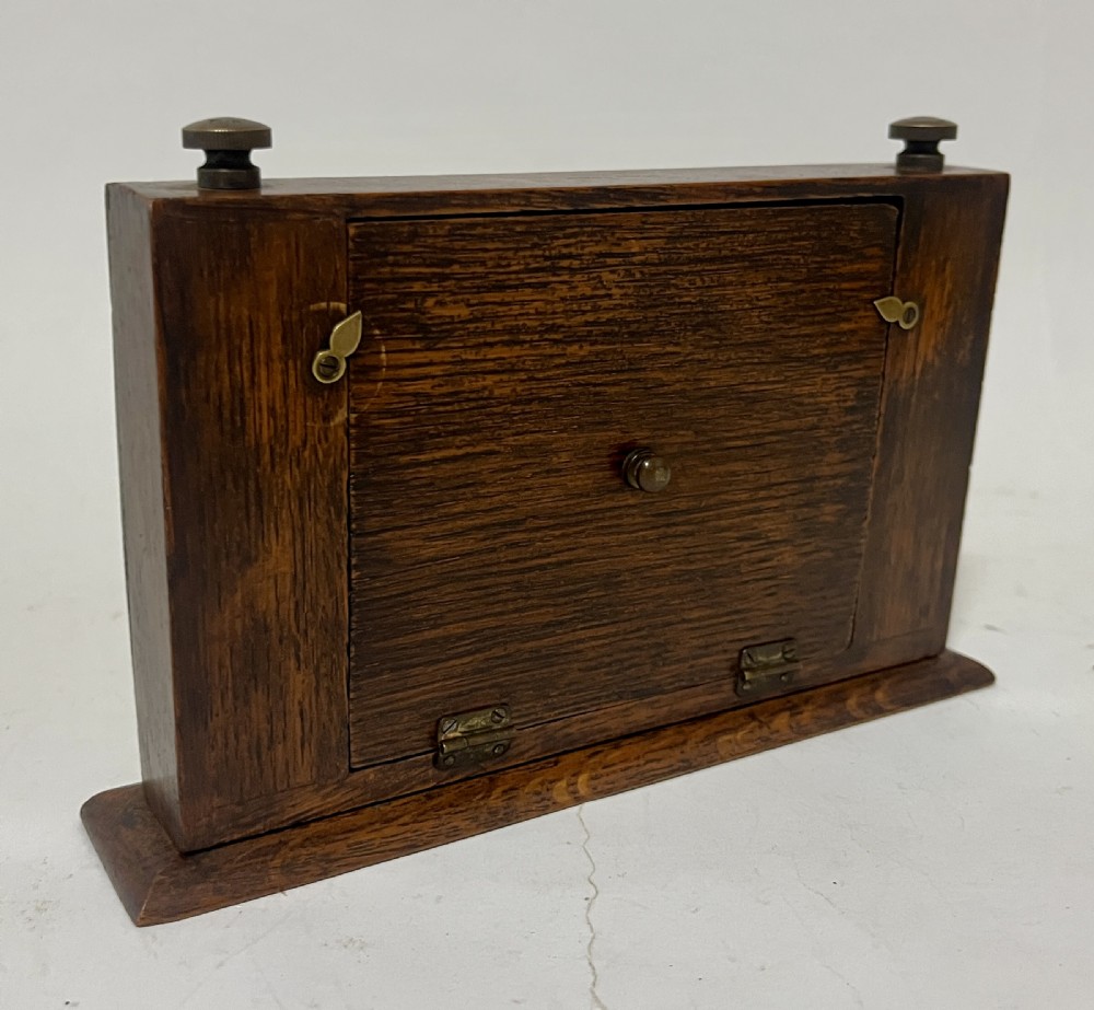 Antique Oak Perpetual Desk Calendar View IV