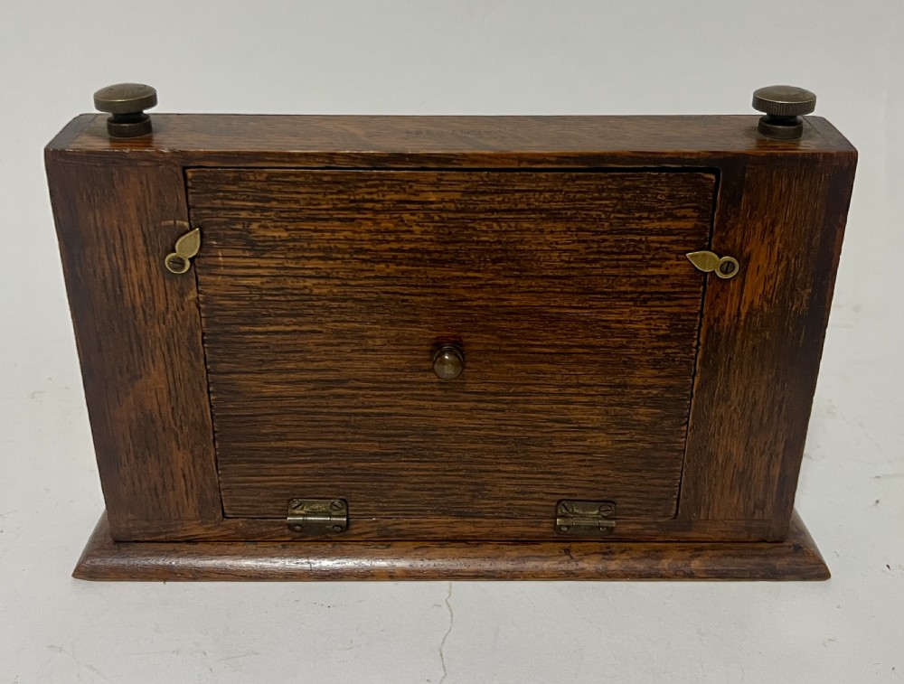 Antique Oak Perpetual Desk Calendar View V