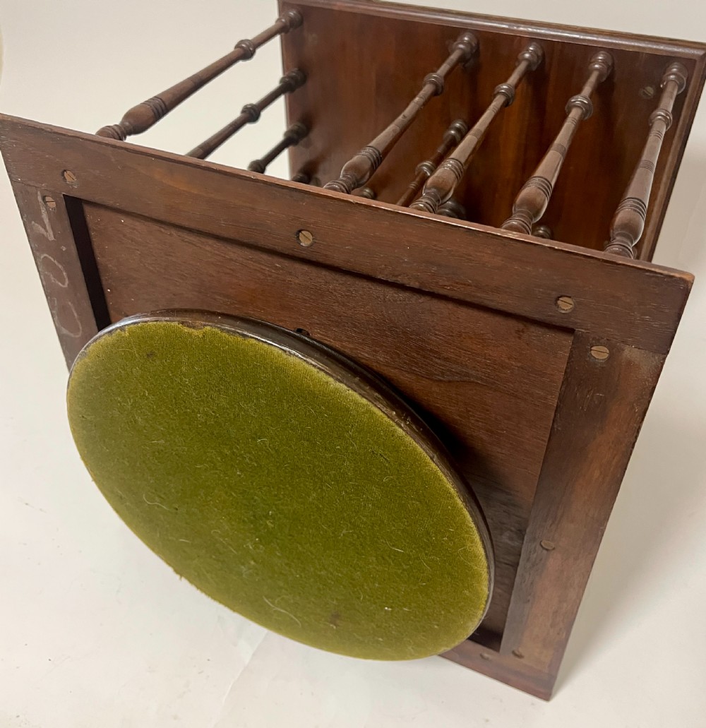 Antique Mahogany Tabletop Revolving Bookcase View VIII