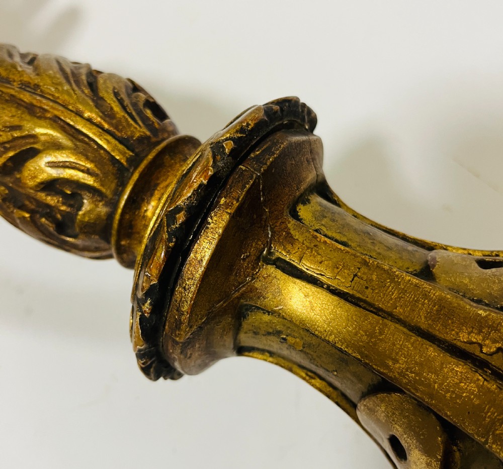 Antique Giltwood Table Lamp View VIII