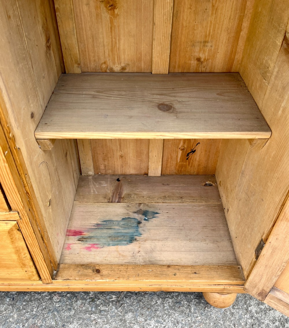 Antique Stripped Pine Sideboard View X