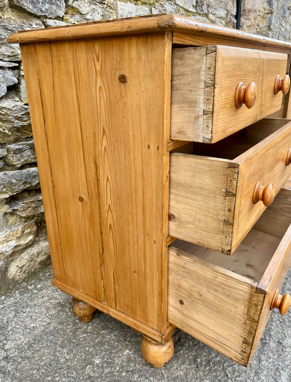 Antique Stripped Pine Sideboard View XIII