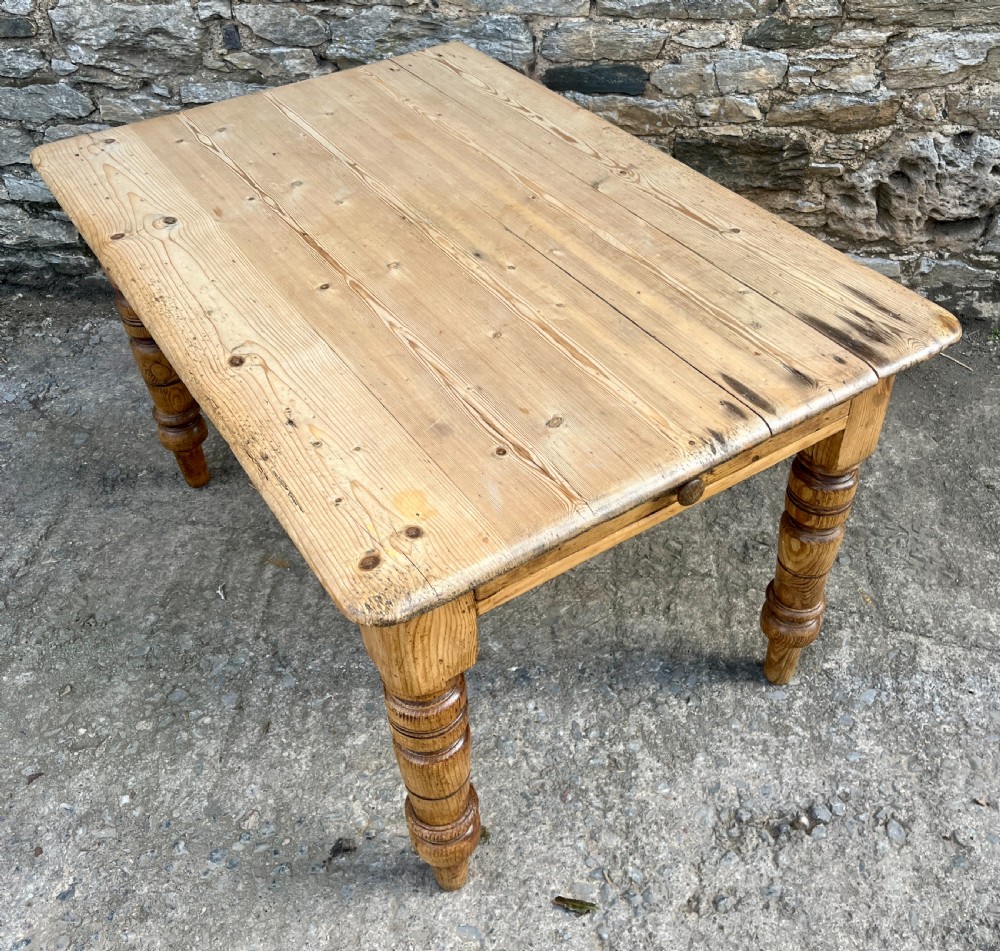 Victorian Pine Farmhouse Table View VI