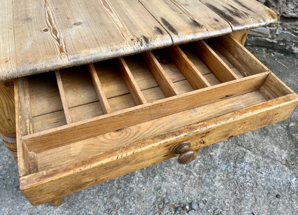 Victorian Pine Farmhouse Table View IX