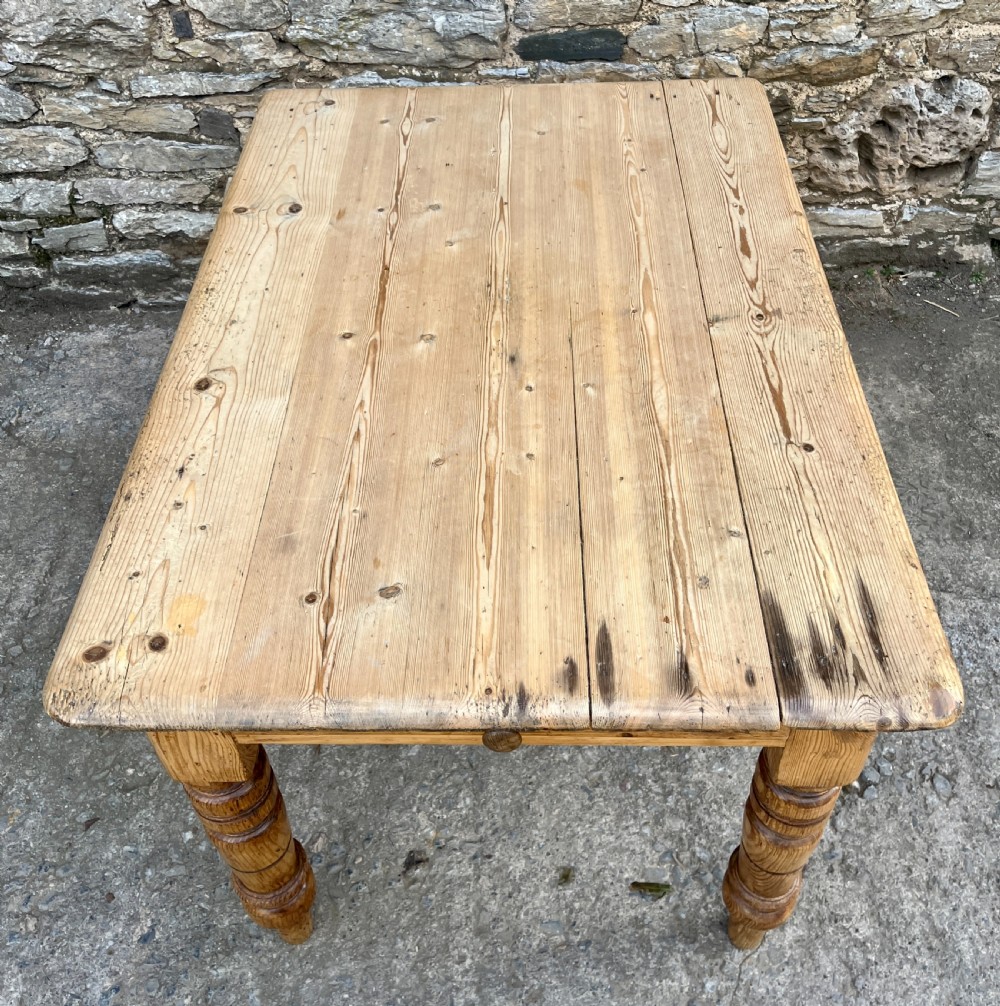 Victorian Pine Farmhouse Table View XI