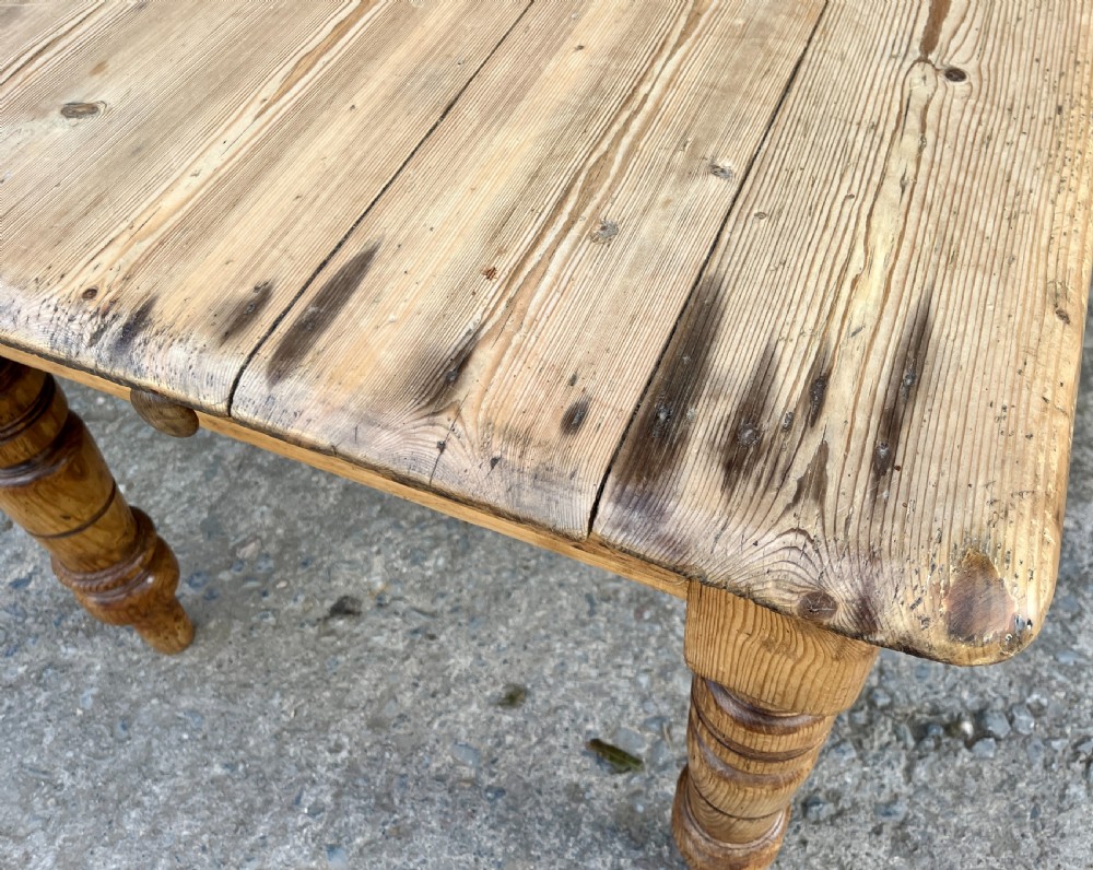 Victorian Pine Farmhouse Table View XII