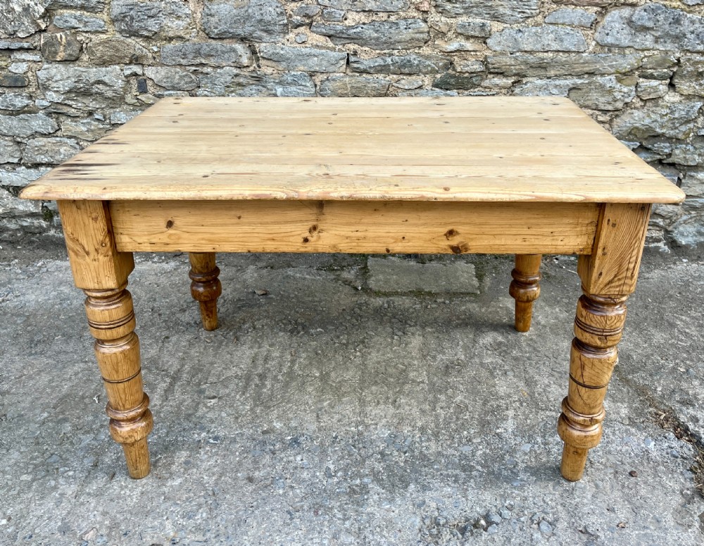 Victorian Pine Farmhouse Table View XIII