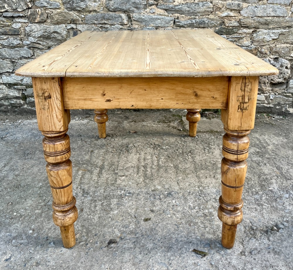Victorian Pine Farmhouse Table View XIV