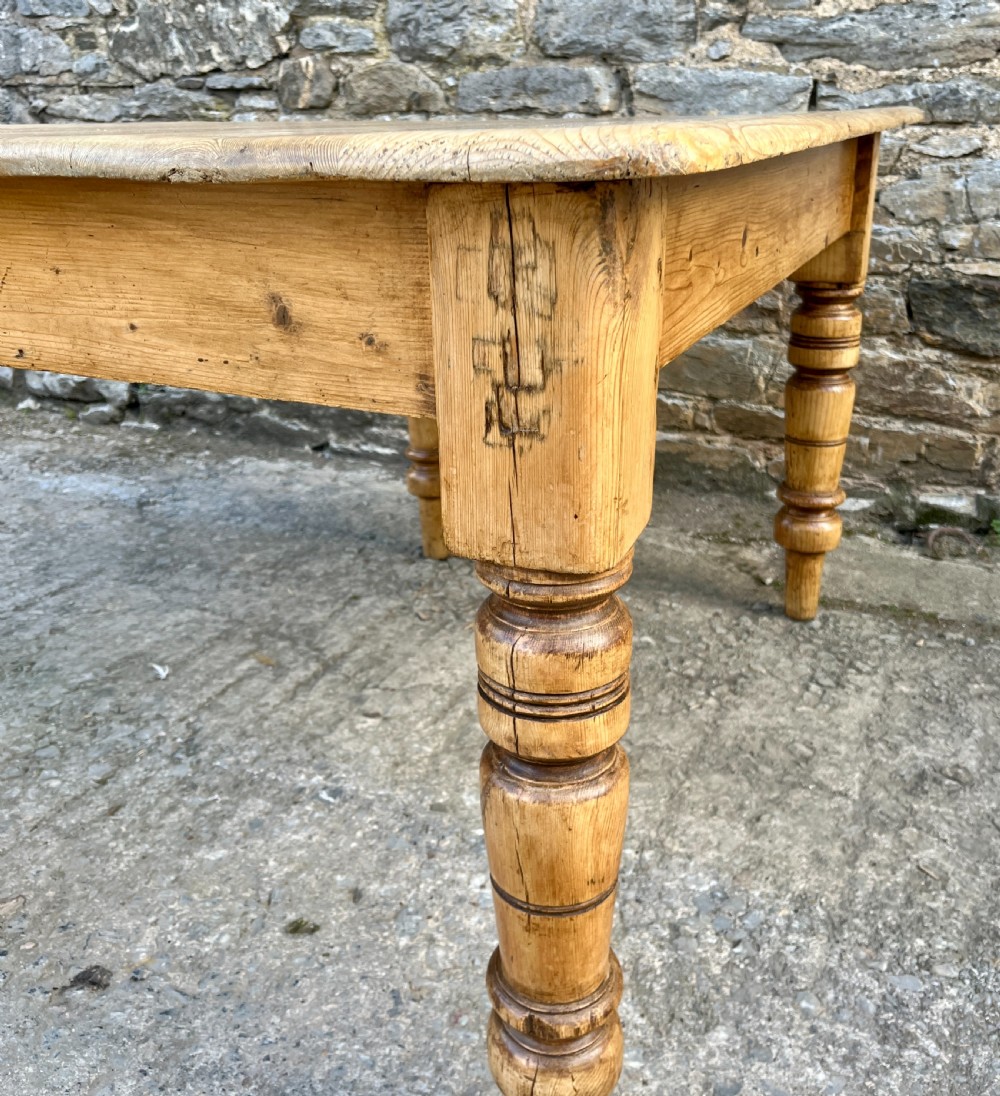 Victorian Pine Farmhouse Table View XVI