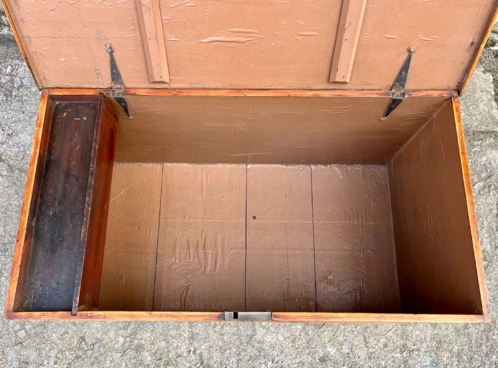 Antique Stripped Pine Blanket Box View VI