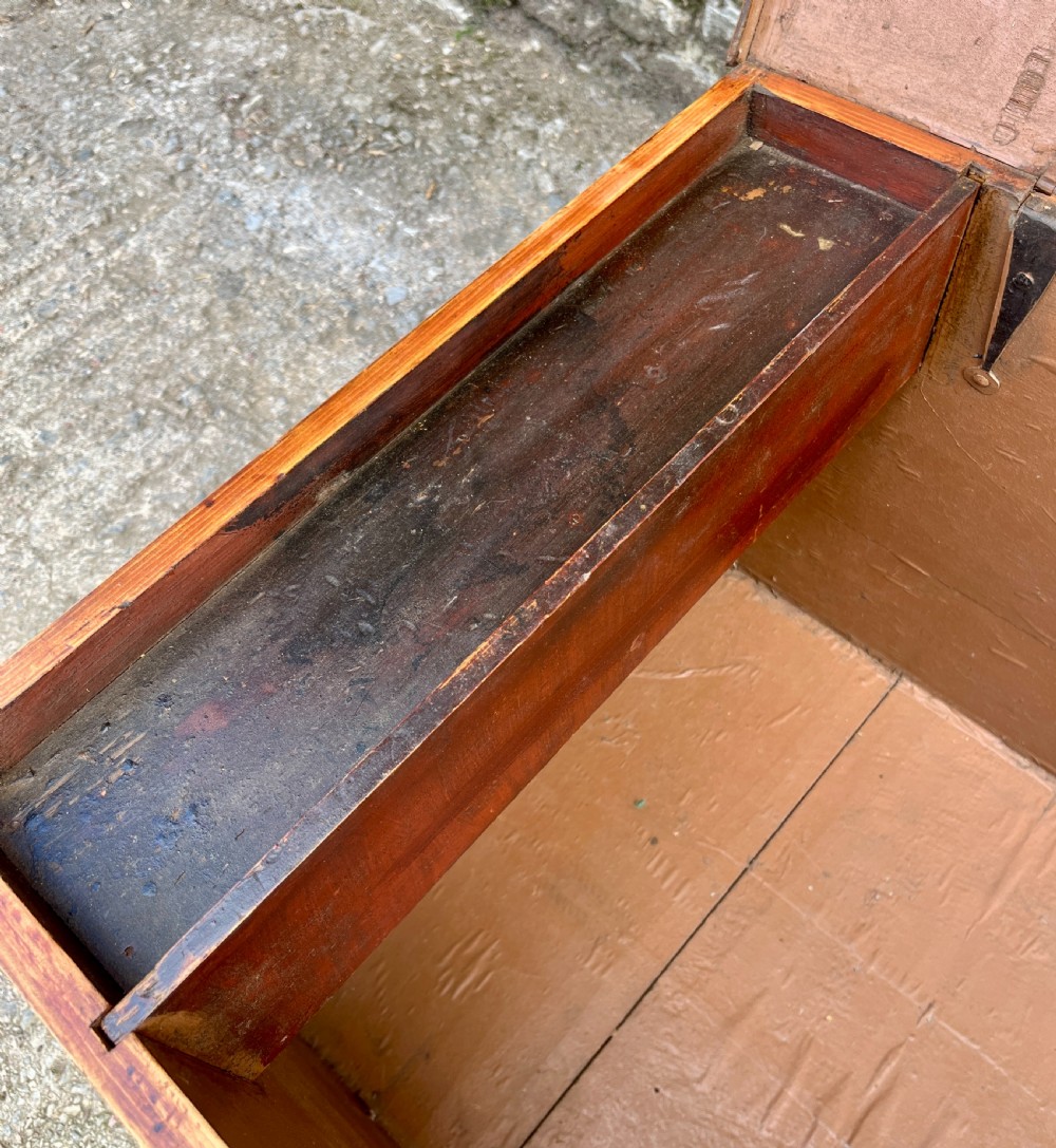 Antique Stripped Pine Blanket Box View VII
