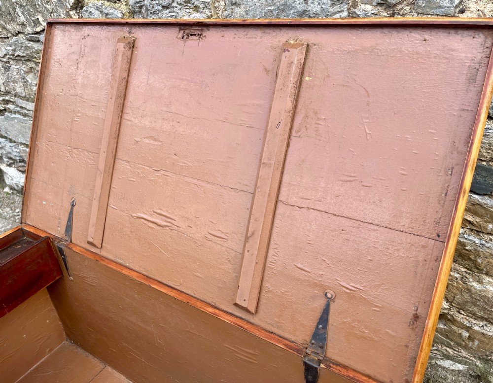 Antique Stripped Pine Blanket Box View VIII