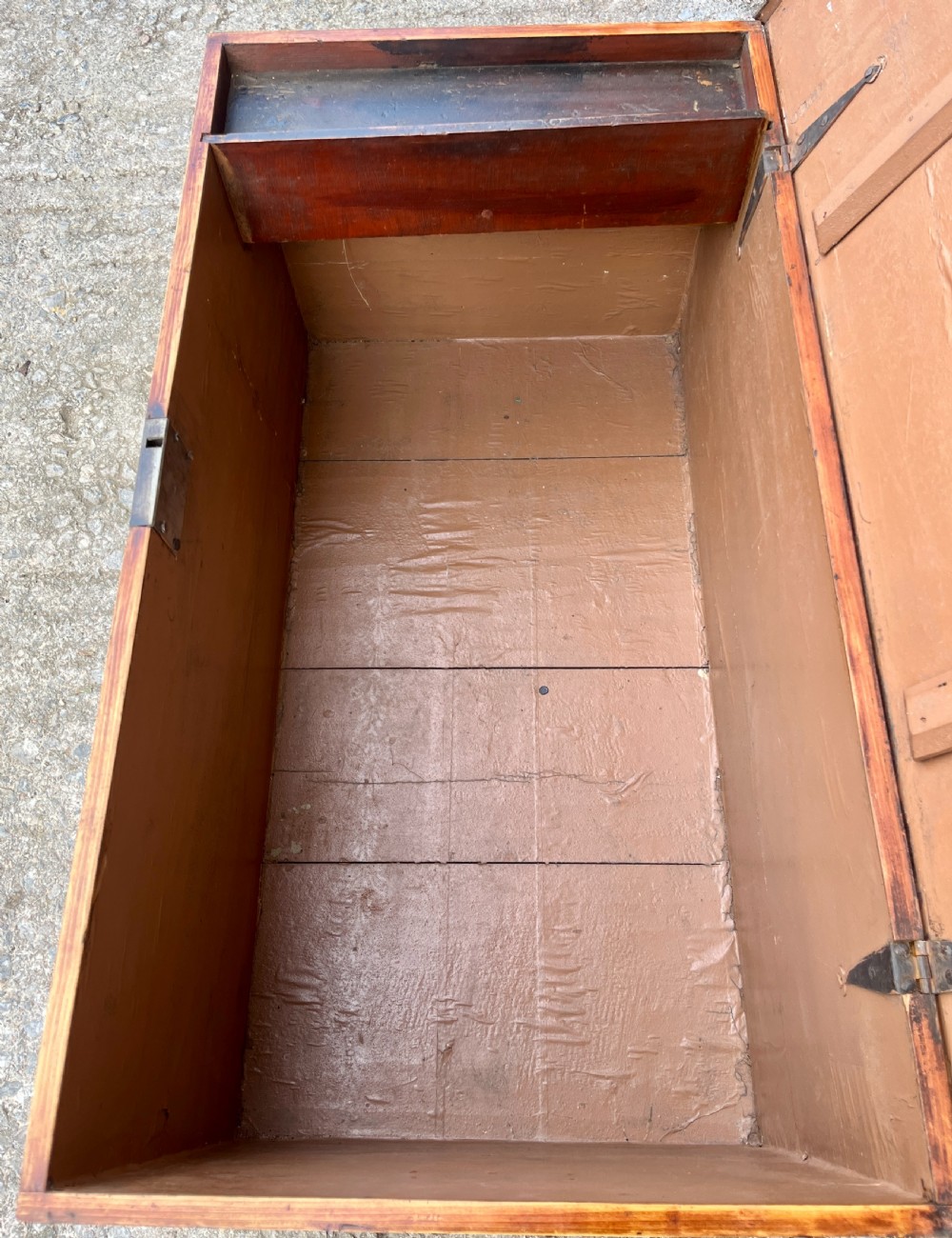 Antique Stripped Pine Blanket Box View X