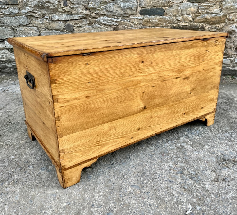Antique Stripped Pine Blanket Box View XIV