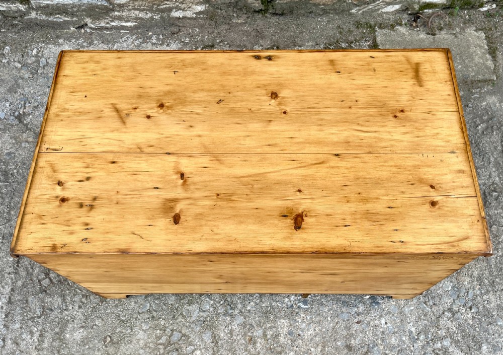 Antique Stripped Pine Blanket Box View XVI