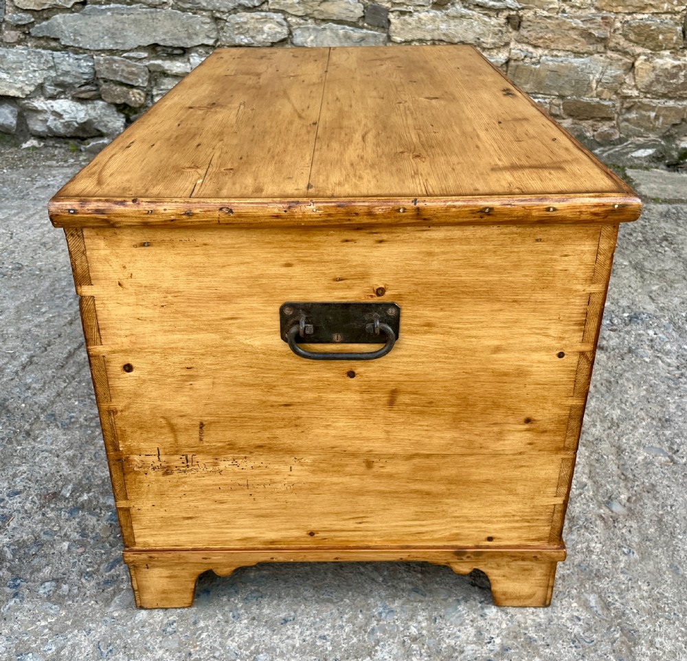 Antique Stripped Pine Blanket Box View XVII