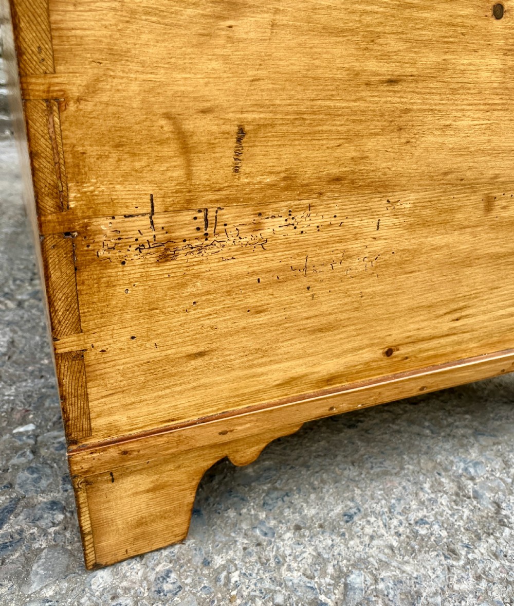 Antique Stripped Pine Blanket Box View XVIII