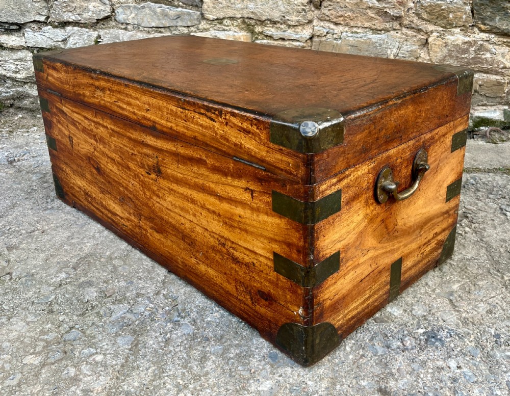 Antique Camphorwood Military Chest View X