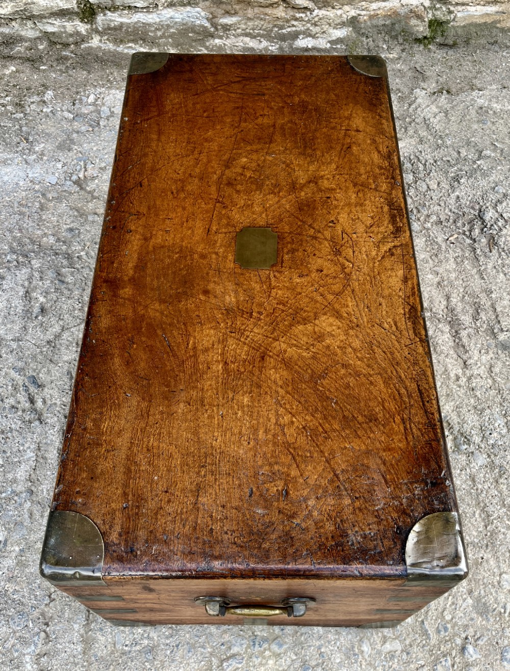 Antique Camphorwood Military Chest View XV
