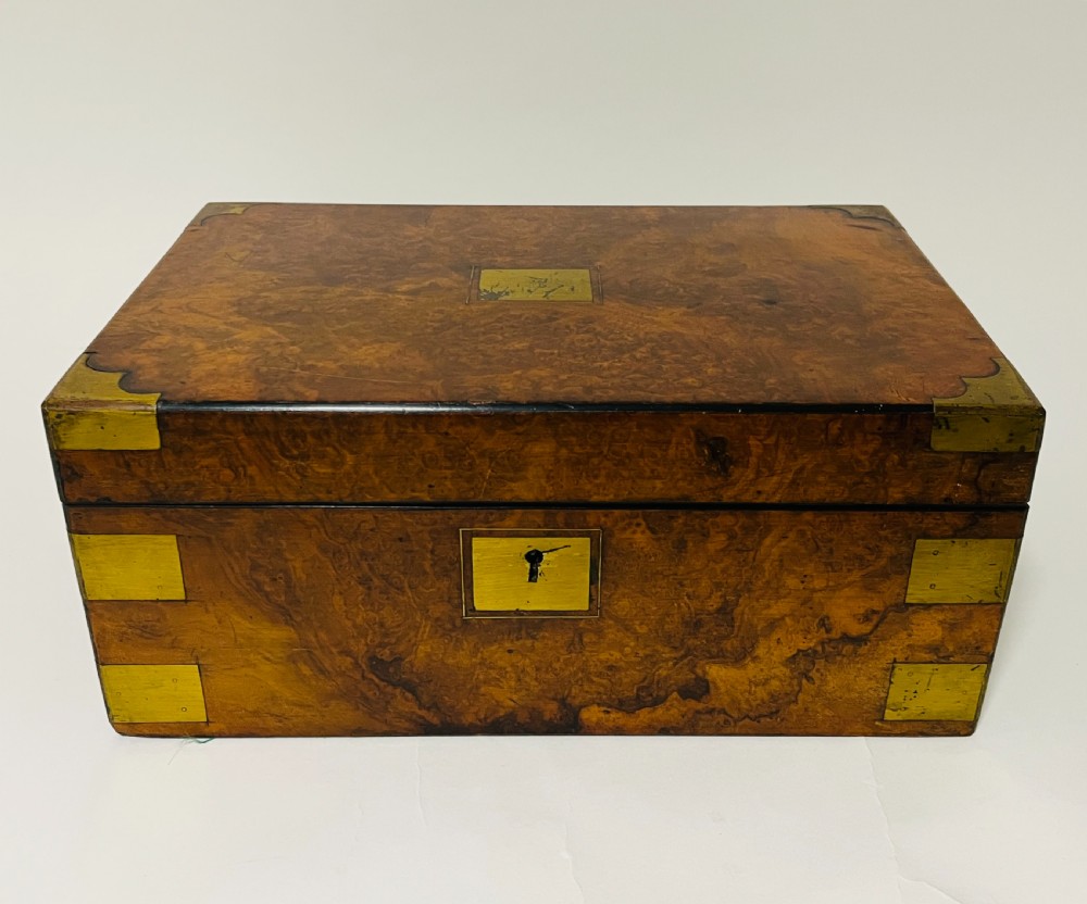 Victorian Walnut Writing Slope with Secret Drawers View II