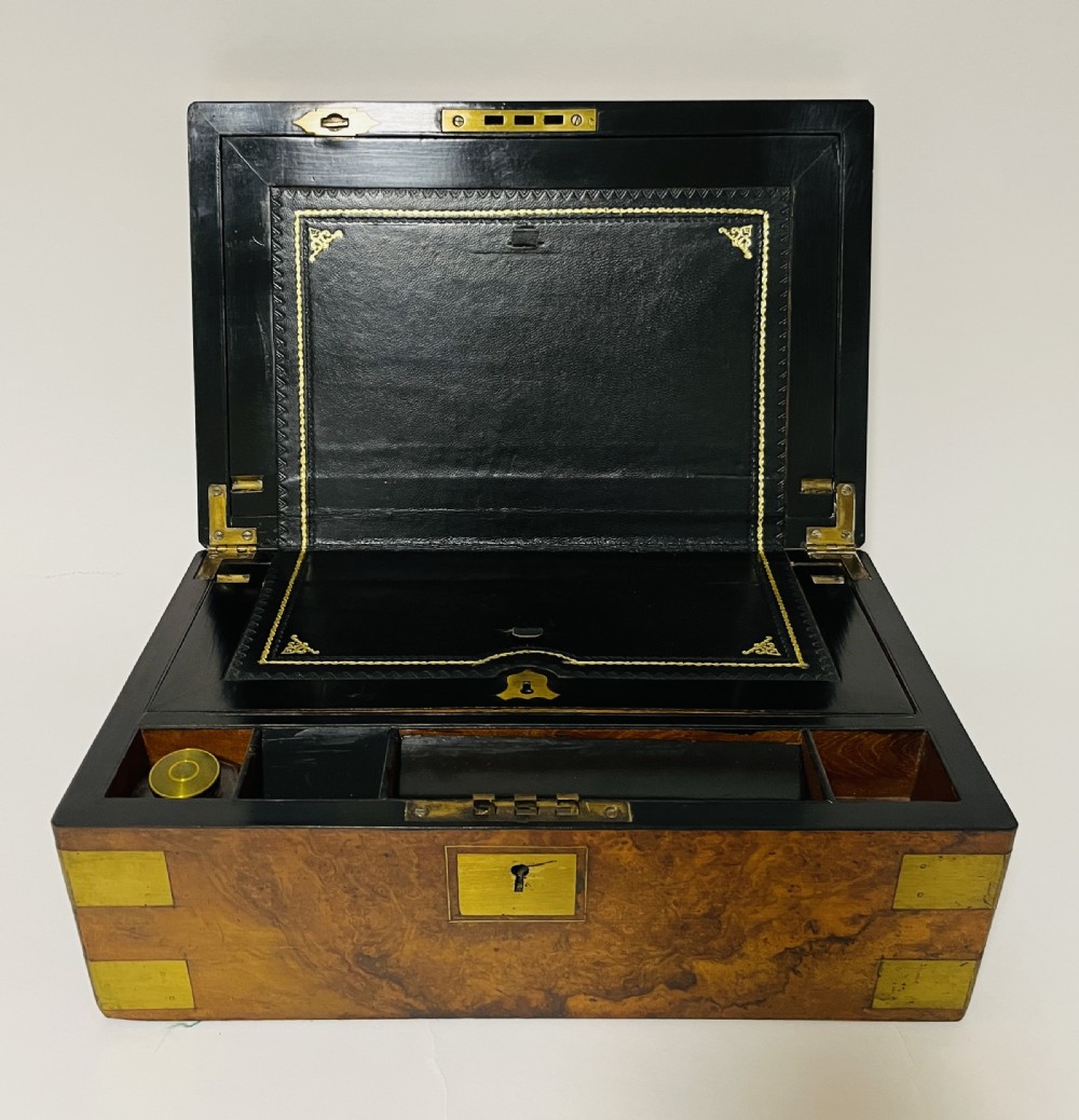 Victorian Walnut Writing Slope with Secret Drawers