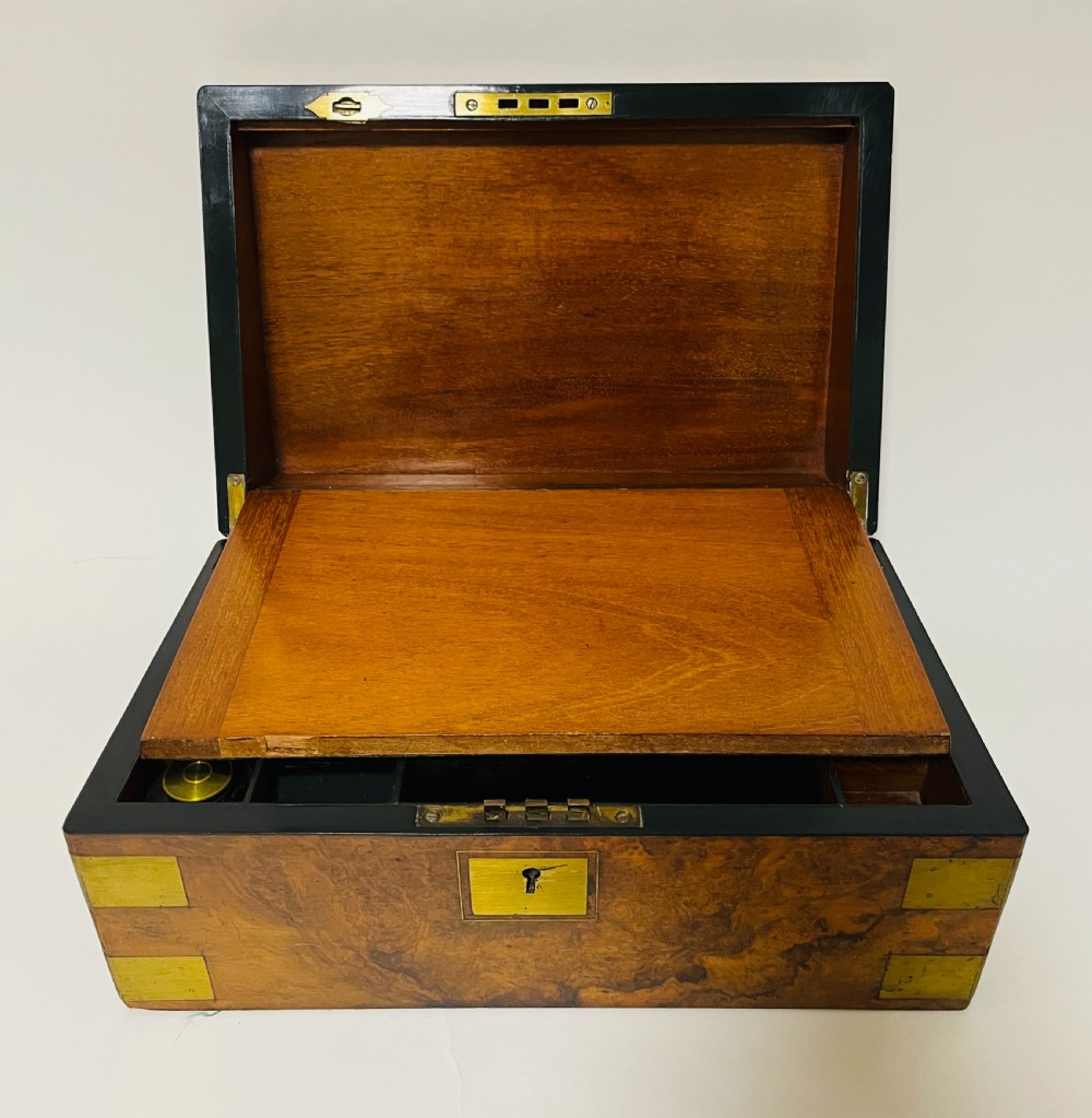 Victorian Walnut Writing Slope with Secret Drawers View IV