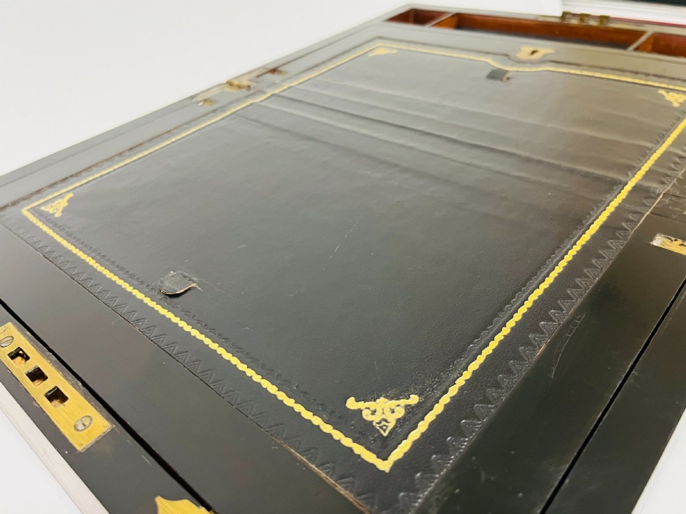 Victorian Walnut Writing Slope with Secret Drawers View VI