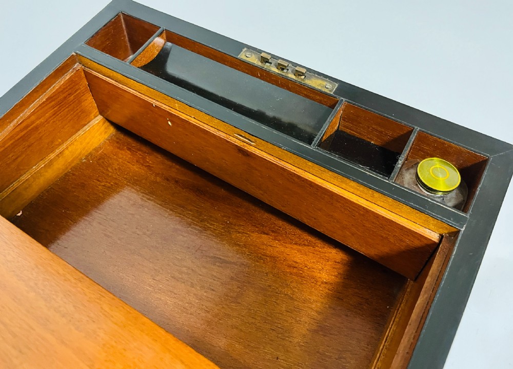 Victorian Walnut Writing Slope with Secret Drawers View X