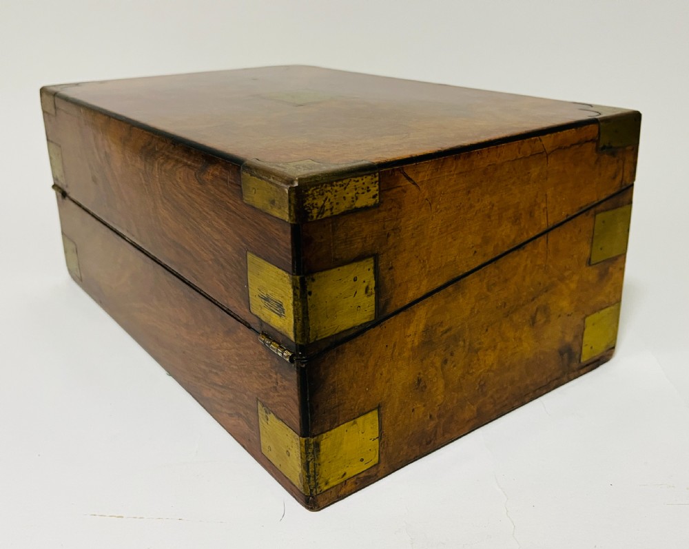 Victorian Walnut Writing Slope with Secret Drawers View XV
