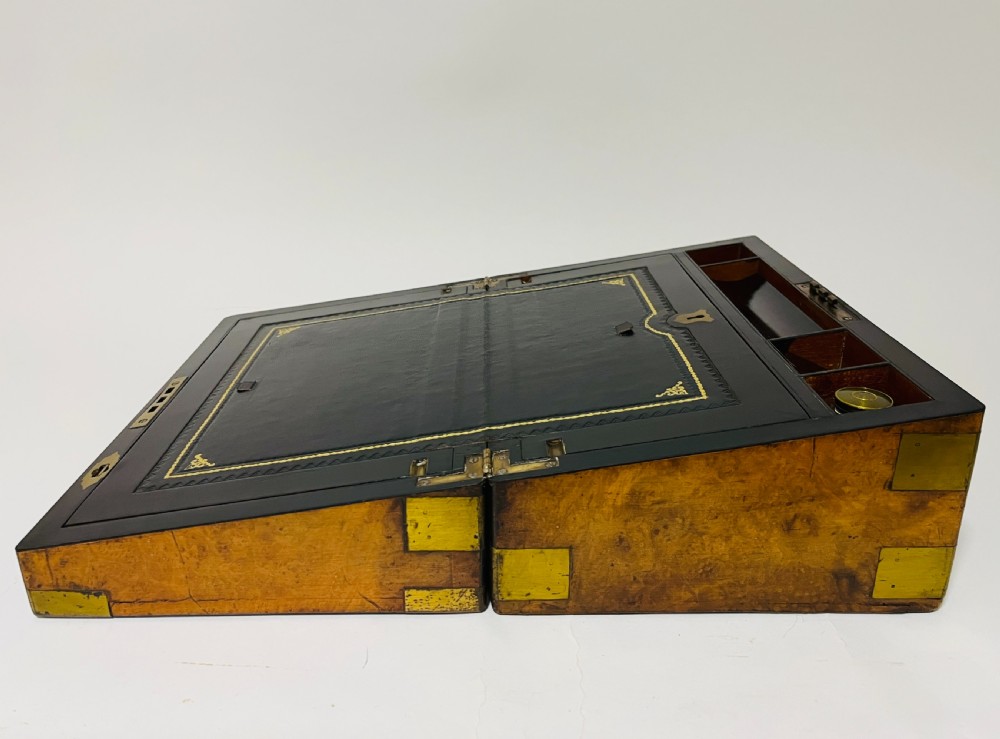 Victorian Walnut Writing Slope with Secret Drawers View XVI