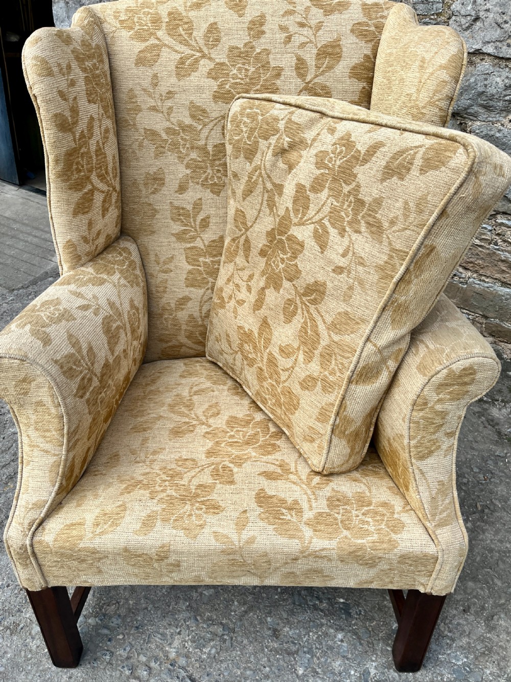Georgian Style Wing Armchair View IX