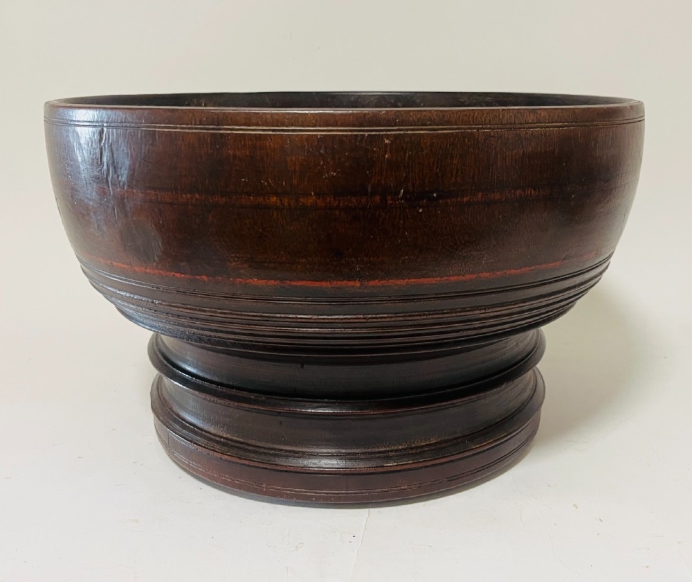 Large Antique Turned Bowl View IV
