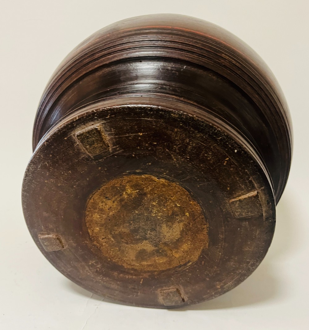 Large Antique Turned Bowl View VI