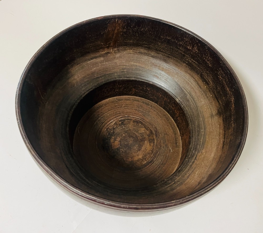Large Antique Turned Bowl View VIII