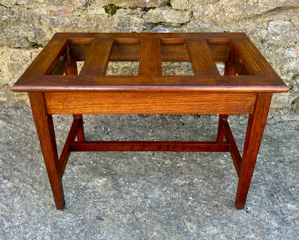 Antique Oak Luggage Rack