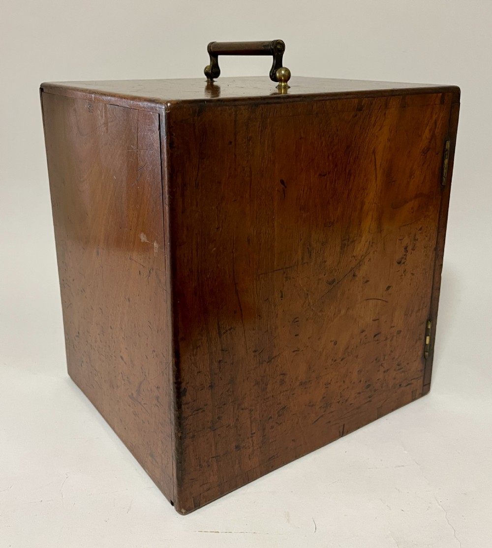 Victorian Mahogany Microscope Slide Cabinet View XII