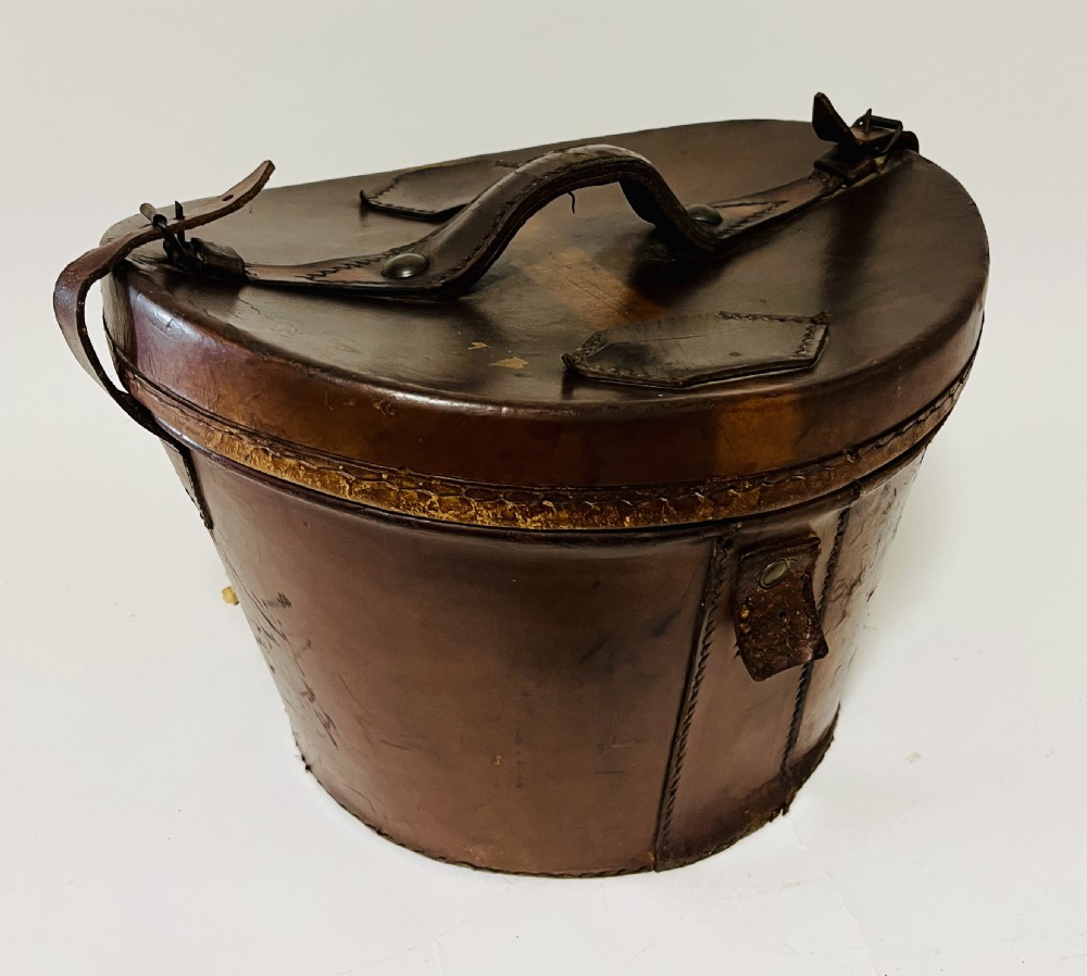 Victorian Leather Top Hat Box View IV