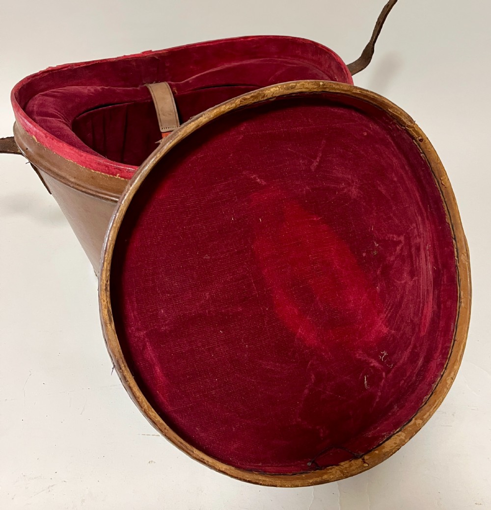 Victorian Leather Top Hat Box View VIII