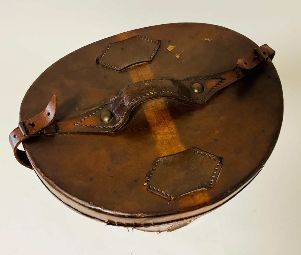 Victorian Leather Top Hat Box View IX