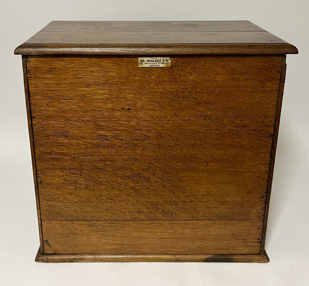 Large Antique Stationery Cabinet by Shoolbred View XVIII