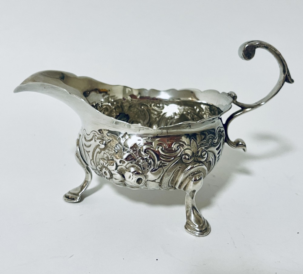 Antique Silver Sauce Boat
