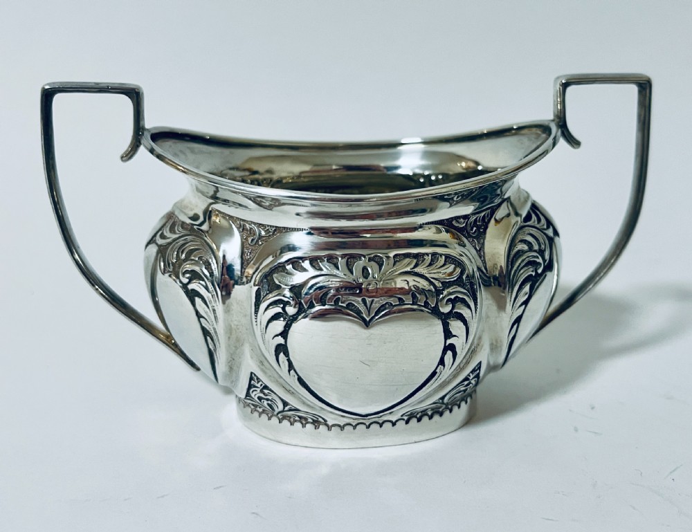 Victorian Silver Sugar Bowl View IV
