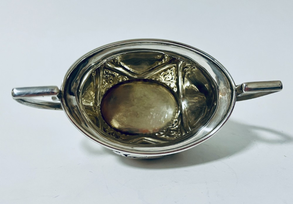 Victorian Silver Sugar Bowl View V