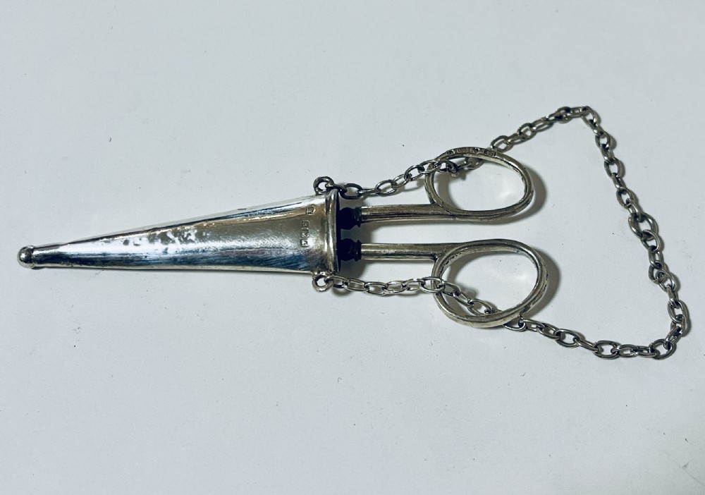 Antique Silver Chatelaine Scissors
 View III
