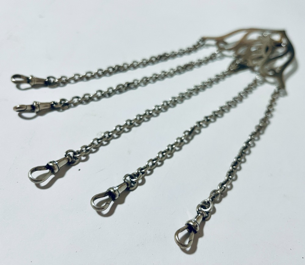 Antique Silver 5 Chain Chatelaine
 View III