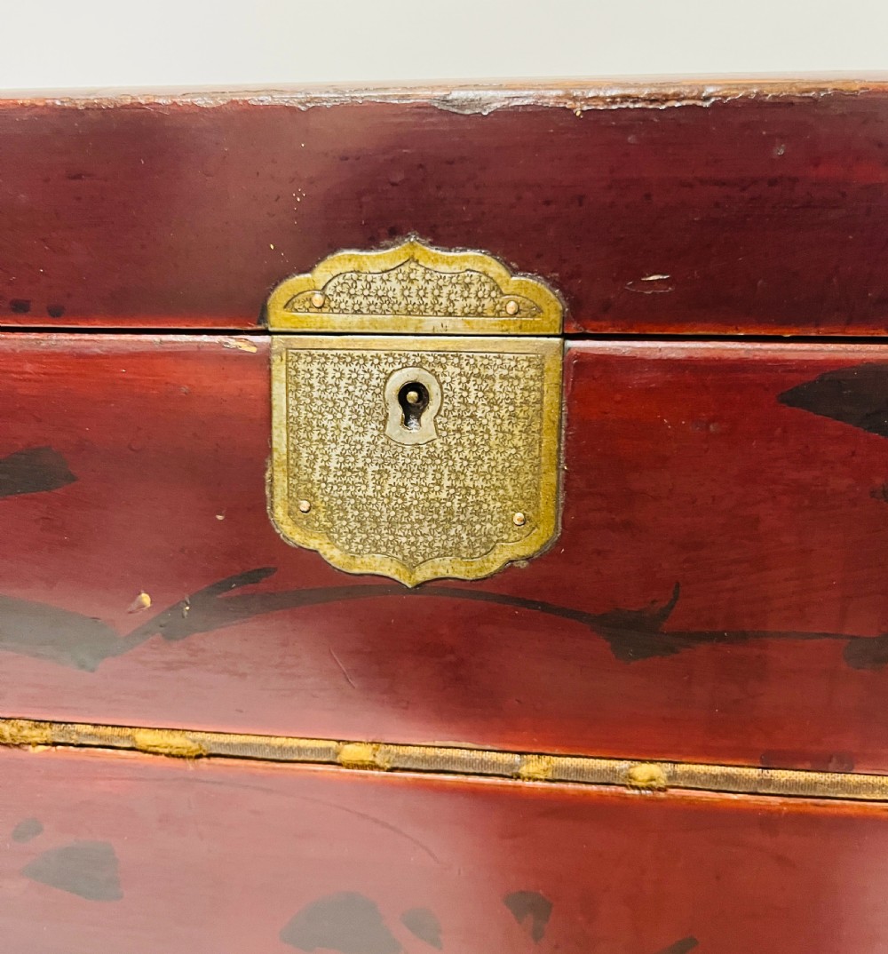 Antique Japanese Lacquer Writing Box View XX