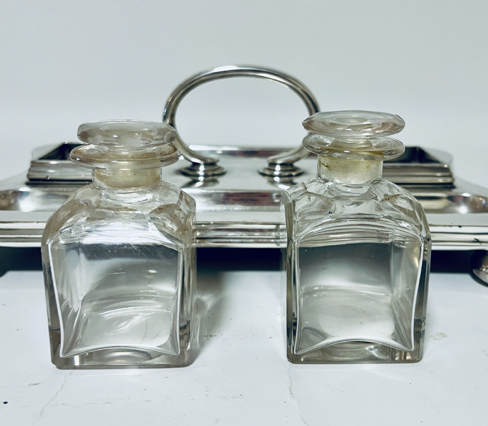 Antique Silver Plated Desk Stand View VI