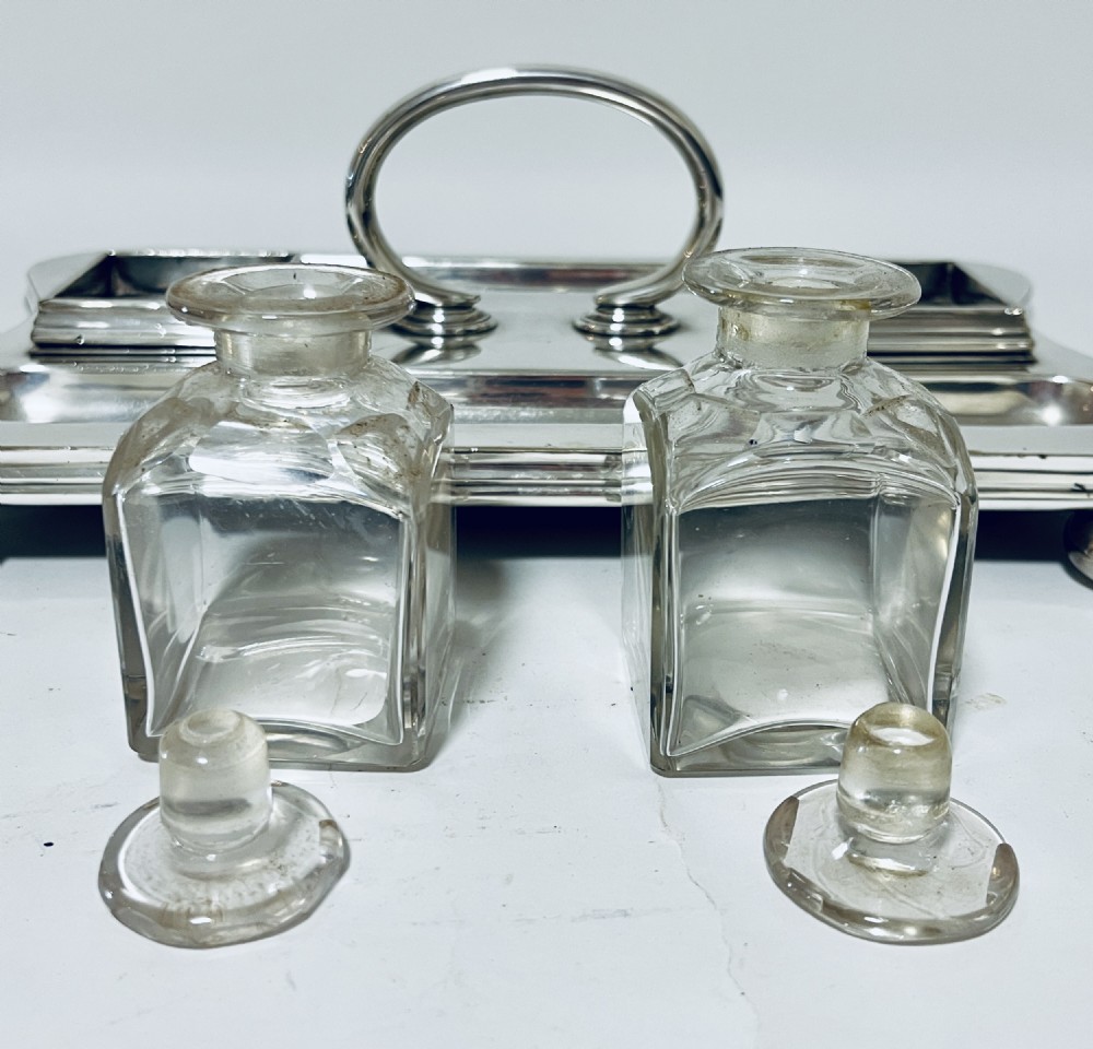 Antique Silver Plated Desk Stand View XI