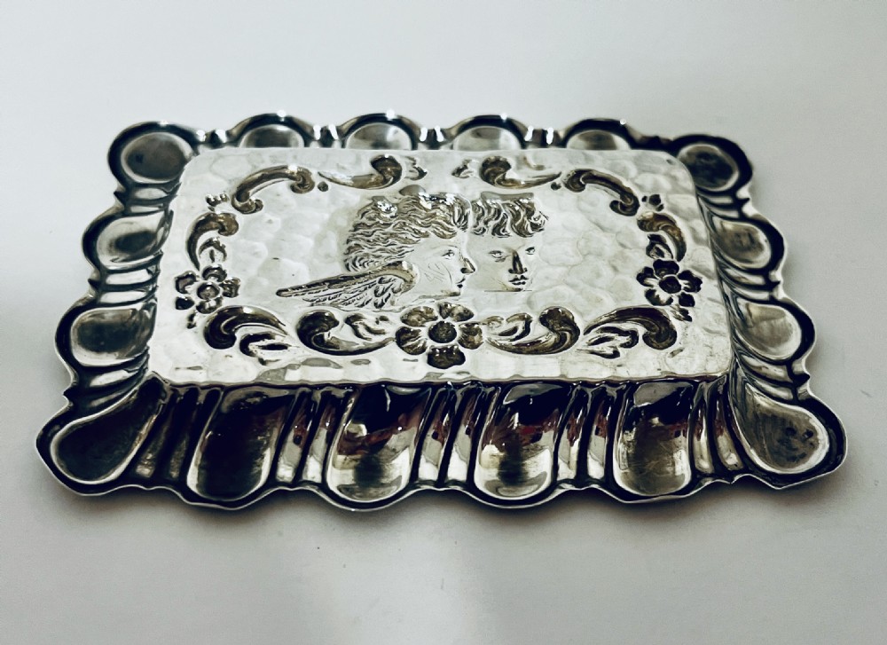 Antique Silver Pin Tray View V