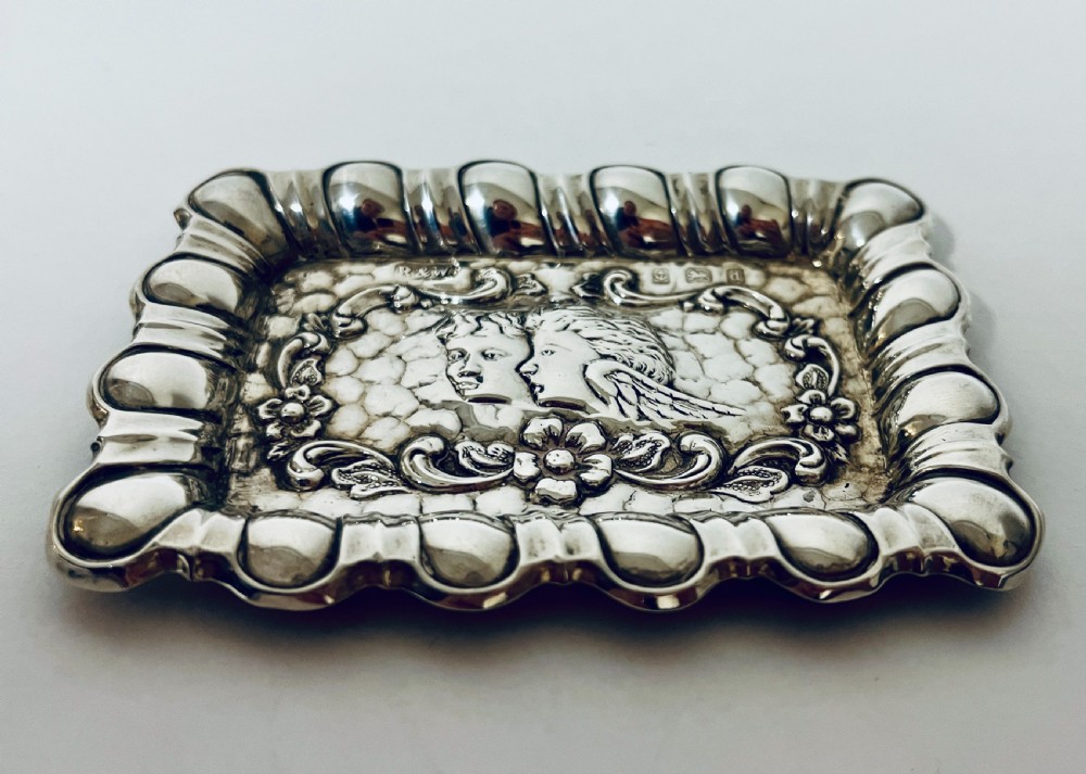 Antique Silver Pin Tray View VI